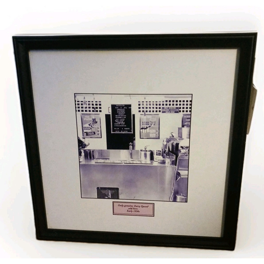 Dairy Queen Vintage 1950s Franchise Picture Framed